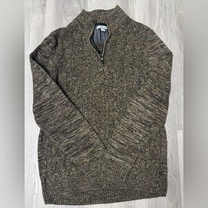 Method Sweater Cotton Blend Knit Quarter Zip Pull Over Mock Men’s Size Large